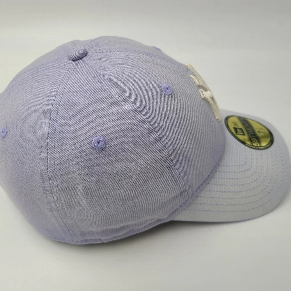 New York Yankees Hat Fitted 7 1/2 New Era 59Twenty Purple Faded MLB Baseball Men